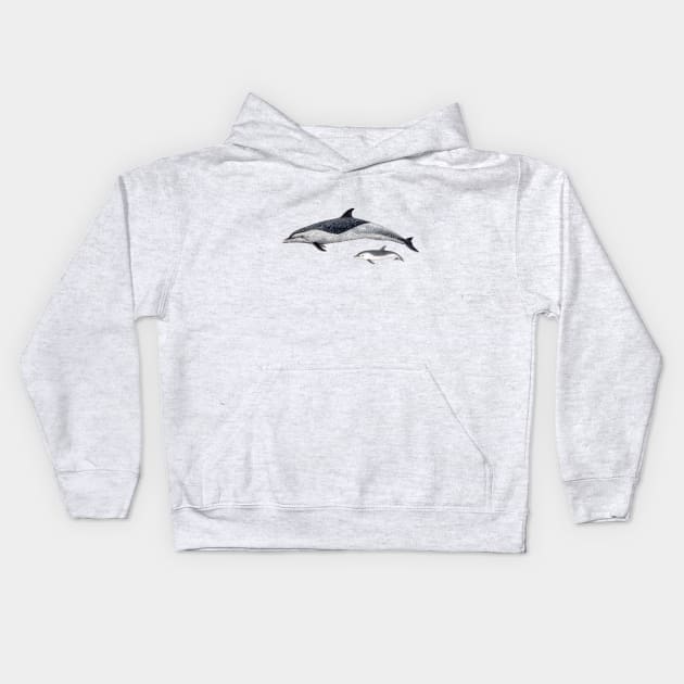 Pantropical spotted dolphin Kids Hoodie by chloeyzoard